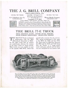 "The Brill 77-E Truck"