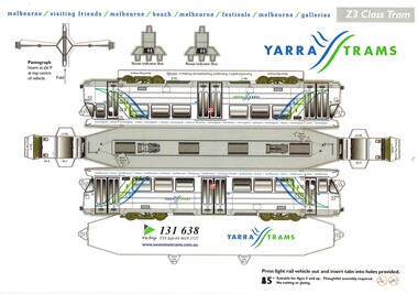 Leisure object - Cardboard Model Tram, Transit Graphics, 2005