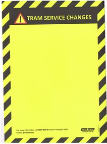 Document - Form/s, Yarra Trams, "Tram Service Changes", Apr. 2012