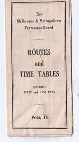 "Routes and Time tables showing first and last cars"