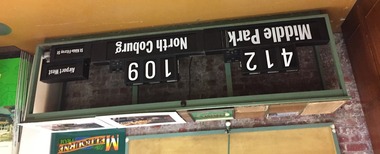 Set of destination indicator equipment that was fitted to Z3 and  A class trams.
