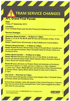 "Tram Service Changes"