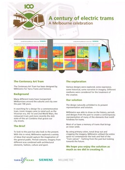 "A Centenary of electric trams - A Melbourne celebration"