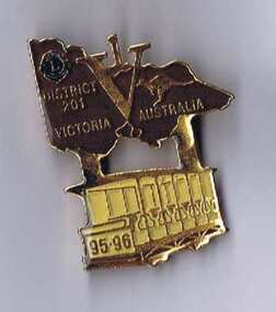 Ephemera - Badge, Douglas badges for Lions club District No. 201, 1995
