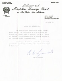 "Letter of Introduction"