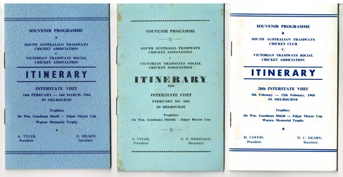 "Souvenir Programme - Itinerary"