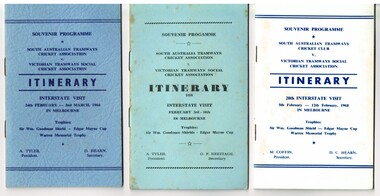 "Souvenir Programme - Itinerary"