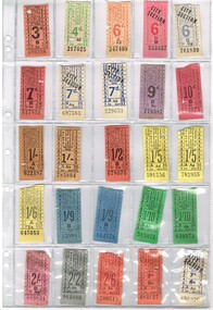 Ephemera - Folder with tickets, Harry Jackson, 1960's to 1980's