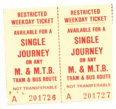 "Restricted Weekday Ticket"