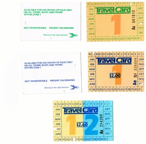 Set of four large Travel Cards