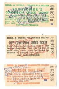 "City concession check ticket"
