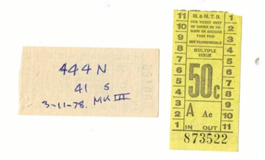 Set of 29  MMTB  50c tickets