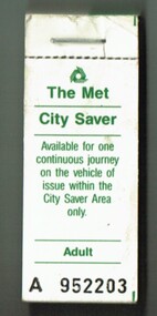 Block of "The Met City Saver" Adult tickets