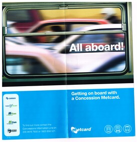 "All aboard - getting on board with a Concession Metcard"