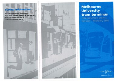 "Melbourne University tram terminus - reconstruction project - January - February 2005"