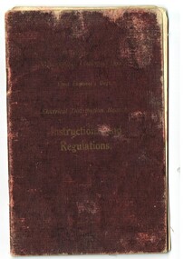 "Electrical Distribution Branch - Instructions and Regulations"