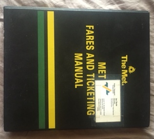 "Met Fares and Ticketing Manual"