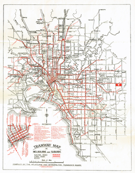 "Tramway Map of Melbourne and Suburbs"