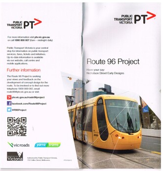 "Route 96 Project - Have your say: Nicholson Street Early Designs"