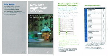 "New late night tram services"
