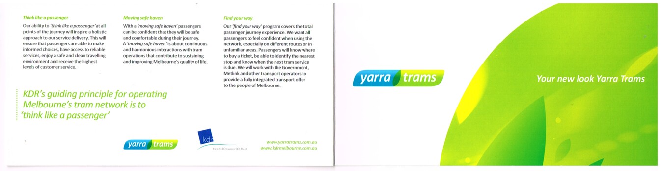 "Your new look Yarra Trams"