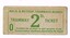 Single or one off of a pre purchased or prepaid ticket one of a strip of MMTB 2d tickets