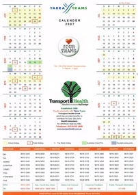 Ephemera - Calendar, Yarra Trams, 2006