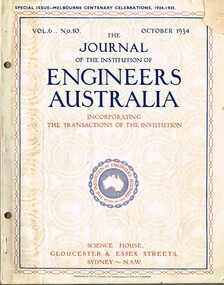 Journal of the Institution of Engineers Australia"  - Vol 6, No. 10, Oct. 1934, "Metropolitan and Provincial Tramways"