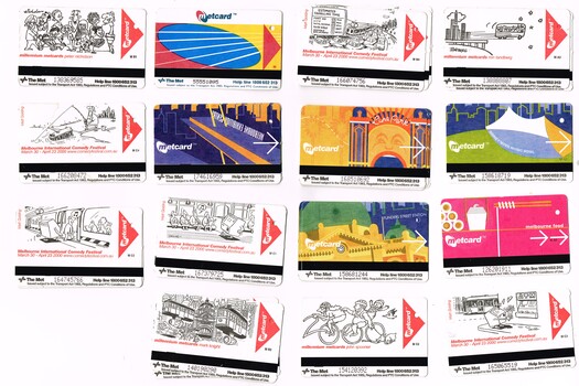 Set of 15 Metcard tickets