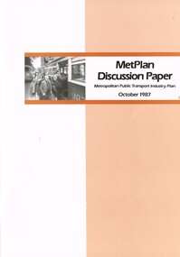 "MetPlan discussion Paper - Metropolitan Public Transport Industry Plan