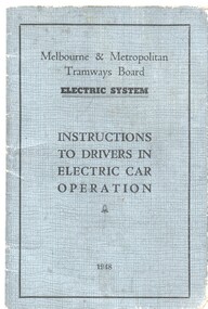 Electric System /Instructions to Drivers in Electric Car Operation"