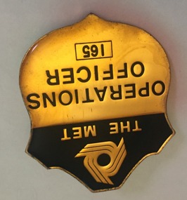 Functional object - Badge, Metropolitan Transit Authority (MTA), c1980