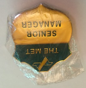 Functional object - Badge, Public Transport Corporation (PTC), c1980