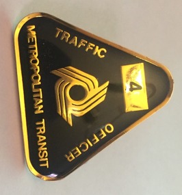 Functional object - Badge, Metropolitan Transit Authority (MTA), c1980