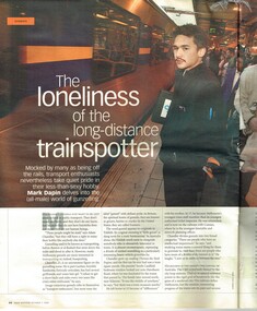 "The loneliness of the long distance train spotter"
