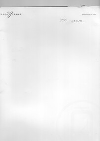 Document - Folder, Yarra Trams, 2006