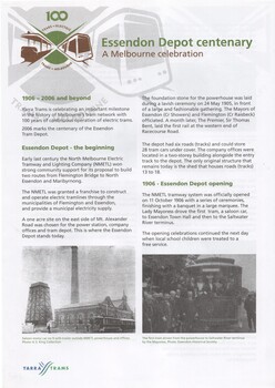 "Essendon Depot Centenary"