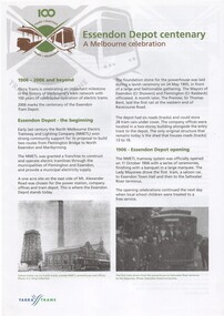 "Essendon Depot Centenary"
