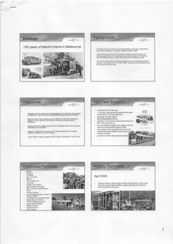"100 years of electric trams in Melbourne"