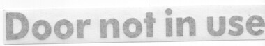 Sign - Adhesive label, Yarra Trams, c2003