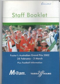 "Staff Booklet - Grand Prix 2002 - Plus football information"