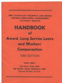 "Handbook of Award, Long Service Leave and & Workers Compensation - 1980 edition", "Handbook of Award, Long Service Leave and & Workers Compensation"