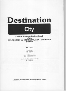 "Destination City" - title page