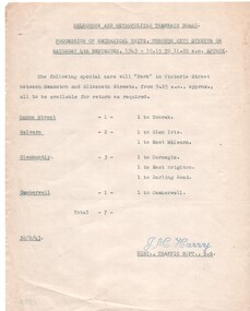 "Procession of Mechanical Units, Through City Streets"