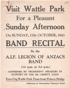 "Wattle Park Band Recital"