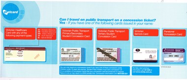 Sign - Adhesive label, Metlink, c2005