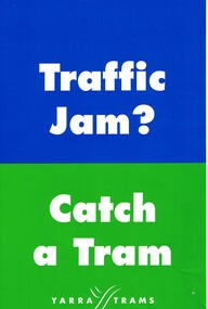 Sign - Adhesive label, Yarra Trams, c2008