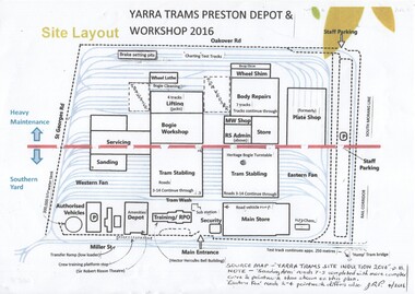 "Yarra Trams Preston Depot & Workshop - Site Layout"