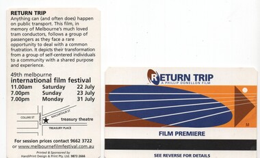 Ephemera - Advertising Card, Melbourne International Film Festival, 2000