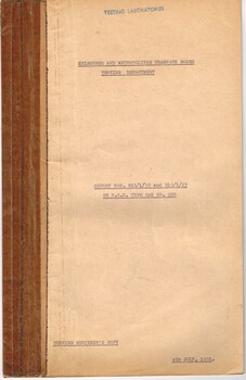 "Report on PCC type car No. 980"